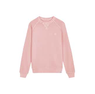 Anton | GOTS Organic Cotton Crewneck Sweatshirt | Pink Salted Grapes from Komodo in sustainable women's sweaters, Sustainable Tops For Women