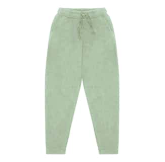 Olympia | GOTS Organic Cotton Joggers | Jade Green from Komodo in sustainable women's joggers, sustainable bottoms for women
