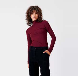 SKINILLA - MODAL Top Bordeaux from Komodo in sustainable women's sweaters, Sustainable Tops For Women