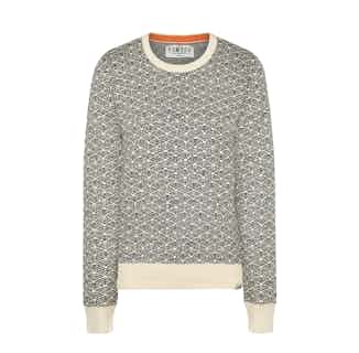 TARA - GOTS Organic Cotton Jumper Off White from Komodo in sustainable women's sweaters, Sustainable Tops For Women
