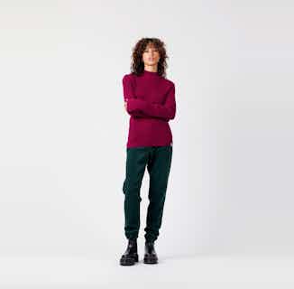 SURI - GOTS Organic Cotton Top Wine from Komodo in sustainable women's sweaters, Sustainable Tops For Women