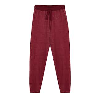 ADAM Men's - GOTS Organic Cotton Tracksuit Plum from Komodo in sustainable bottoms for men, Men's Sustainable Fashion