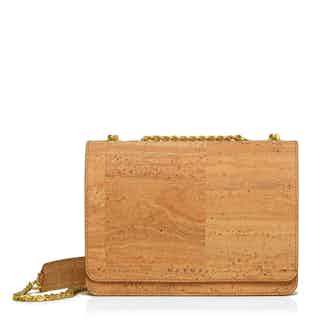 Alpha | Women's Cork Crossbody Bag | Natural from Murmali in sustainable designer bags, Women's Sustainable Clothing
