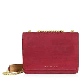 Alpha | Women's Cork Crossbody Bag | Burgundy from Murmali in sustainable designer bags, Women's Sustainable Clothing