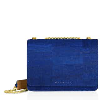 Alpha | Women's Cork Crossbody Bag | Navy from Murmali in sustainable designer bags, Women's Sustainable Clothing
