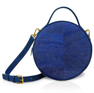 Beta | Women's Cork Shoulder Bag | Navy from Murmali in sustainable designer bags, Women's Sustainable Clothing