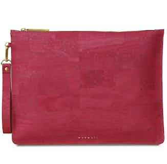 Delta | Women's Cork Shoulder Bag | Burgundy from Murmali in sustainable designer bags, Women's Sustainable Clothing