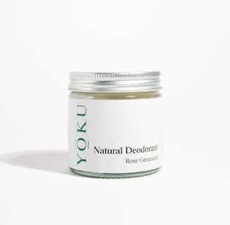 Natural Plastic- Free Deodorant Balm | Rose Geranium from Yoku in sustainable hygiene products, Sustainable Beauty & Health