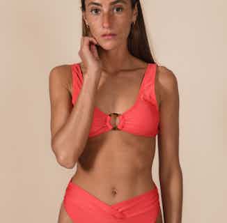 Sofia | Upcycled Nylon Bikini Top | Red from Nael