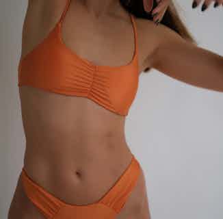 Lipe | Upcycled Nylon Bikini Top | Orange from Nael
