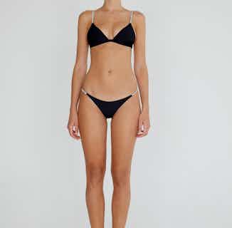 Naro | Sustainable Nylon Bikini Top and Bottom Set | Black from Nael
