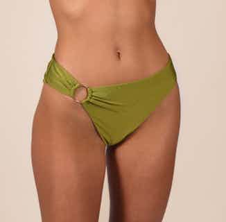 Clara | Upcycled Nylon Bikini Bottom | Green from Nael