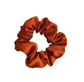 100% Organic Bamboo Silk Scrunchie | Red Spice from Good House London in sustainable vegan accessories for women, Women's Sustainable Clothing