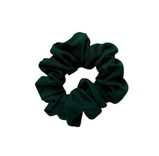 100% Organic Bamboo Silk Scrunchie | Forest Green from Good House London