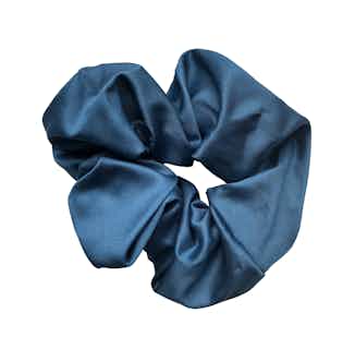 100% Organic Bamboo Silk Large Scrunchie | Heavenly Blue from Good House London