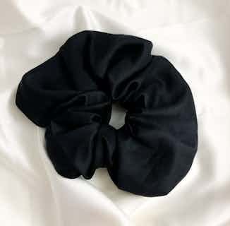 100% Organic Bamboo Silk Large Scrunchie | Midnight Black from Good House London