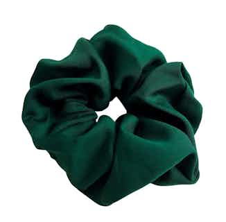 100% Organic Bamboo Silk Large Scrunchie | Forest Green from Good House London