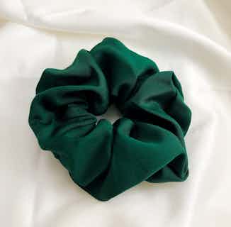 100% Organic Bamboo Silk Large Scrunchie | Forest Green from Good House London