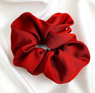 100% Organic Bamboo Silk Large Scrunchie | Red Rouge from Good House London