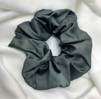 100% Organic Bamboo Silk Large Scrunchie | Charcoal from Good House London