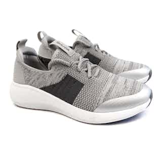 Jessica | Recycled Polyester Lace-up Flyknit Trainer | Grey from Shu Da Living