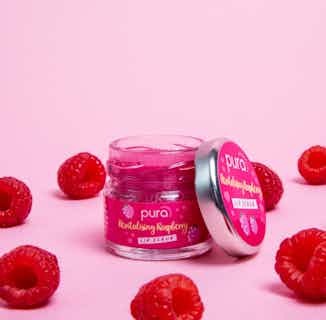 Vegan Exfoliating Lip Scrub | Revitalising Raspberry | 28g from Pura Cosmetics in natural organic lip balms & scrubs, vegan friendly skincare