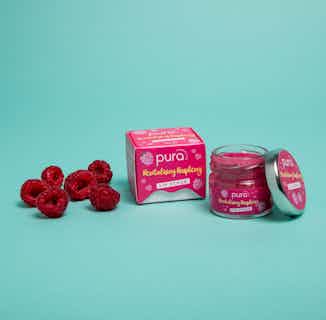 Vegan Exfoliating Lip Scrub | Revitalising Raspberry | 28g from Pura Cosmetics in natural organic lip balms & scrubs, vegan friendly skincare