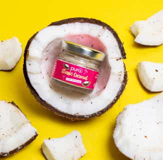 Vegan Exfoliating Lip Scrub | Classic Coconut | 28g from Pura Cosmetics in natural organic lip balms & scrubs, vegan friendly skincare