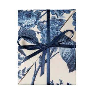 Sustainable Christmas Cards - Blue and White Floral Print from Kapdaa - The Offcut Company in eco-friendly greeting cards, sustainable gift wrapping & greeting cards