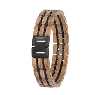 Element Whisky Barrel Bracelet | Men | 20.5cm from Waidzeit in ethical men's jewellery, Men's Sustainable Fashion