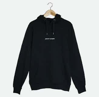 Planet and People Unisex Hoodie | 100% Organic Cotton | Black from Phloem Clothing