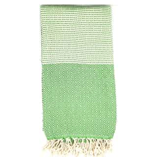 Riza Hammam | Soft Organic Cotton Towel | Green from Harfi in fair trade towels, eco bathroom products
