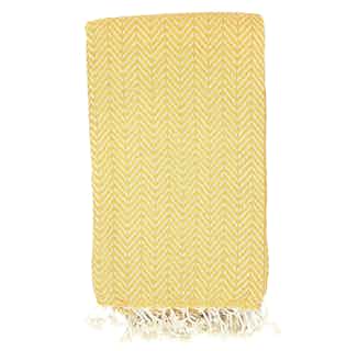 Azra Hammam | Organic Cotton Turkish Towel | Mustard Yellow from Harfi in fair trade towels, eco bathroom products