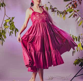 Willow dress in magenta | organic from Rose Corps
