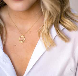 Ethically Mined Large Moonstone & Recycled Silver Gold Vermeil Pendant Necklace | June Birthstone from Claire Hill Designs